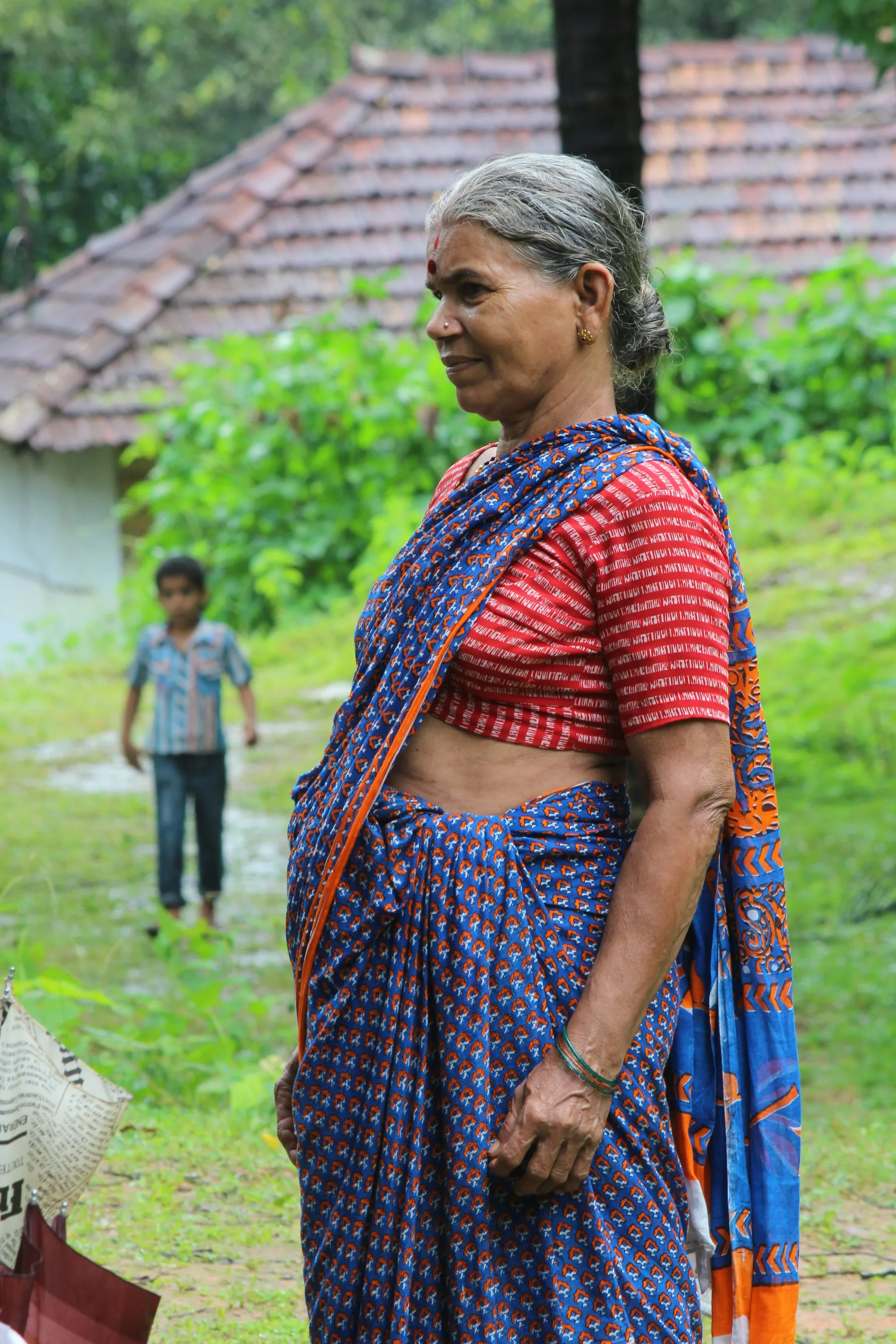 Woman in a rural Indian community